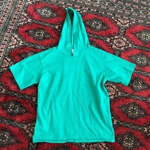 VTG Teal T-shirt with Hood